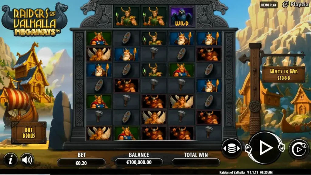 Prajurit Viking dan simbol Norse dalam Raiders of Valhalla Megaways