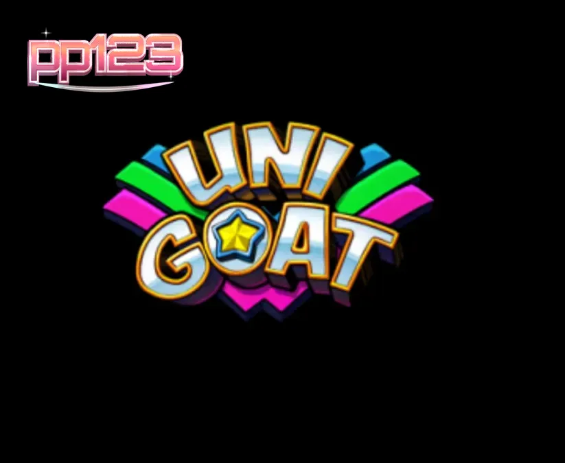 Tampilan visual slot Unigoat dengan karakter kambing unicorn dan latar belakang lahan pertanian magis.